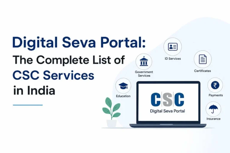 Digital Seva Portal The Complete List of CSC Services in India