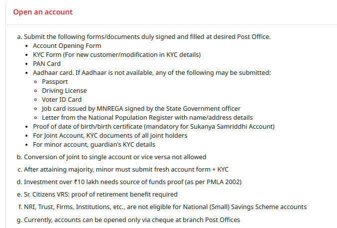 Post Office Schemes 2026