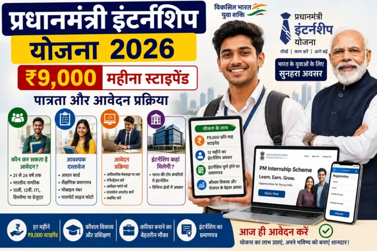प्रधानमंत्री इंटर्नशिप योजना 2026